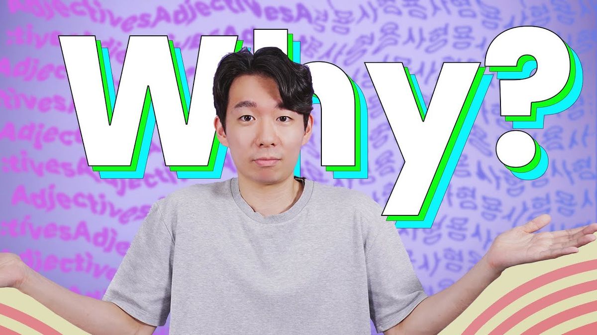 Why are Korean adjectives called “descriptive verbs”?